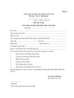 Mẫu Đơn đề nghị cấp chứng chỉ hành nghề khám bệnh, chữa bệnh