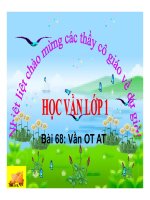 Bài giảng Vần OT AT - Tiếng Việt 1 | Ngữ văn, Lớp 1 - Ôn Luyện