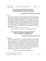 XÂY DỰNG BỘ TIÊU CHÍ THI ĐUA CÁ NHÂN  CHO TRƯỜNG ĐẠI HỌC CÔNG NGHỆ THÔNG TIN  VÀ TRUYỀN THÔNG – ĐẠI HỌC THÁI NGUYÊN