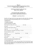 Mẫu văn bản đề nghị cấp đổi sang giấy chứng nhận đăng ký đầu tư