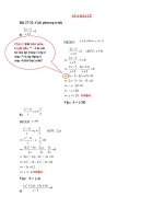 NỘI DUNG NGHI BÀI MÔN TOÁN 8 - TUẦN 24