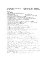 ĐỀ KIỂM TRA 1 TIẾT _ HỌC KỲ II MÔN VẬT LÍ - LỚP 8 - TIẾT PPCT:25 ĐỀ SỐ 2 Trần Cao Vân