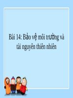 Bài giảng GDCD 7 bài 14 Bảo vệ môi trường và tài nguyên thiên nhiên | Lớp 7, GDCD - Ôn Luyện