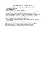 NỘI DUNG GHI BÀI MÔN GDCD LỚP 7 - TUẦN  23