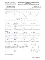 Đề khảo sát chất lượng Toán 12 lần 1 năm 2019 – 2020 trường Trần Phú – Vĩnh Phúc