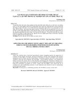 VẬN DỤNG QUAN ĐIỂM HỒ CHÍ MINH VỀ NGHỆ THUẬT TẠO LỰC, LẬP THẾ TRONG SỰ NGHIỆP GIỮ GÌN AN NINH, TRẬT TỰ