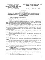 Lịch công tác tháng 04 năm 2020