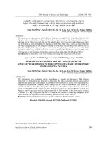 NGHIÊN CỨU KHẢ NĂNG SINH TRƯỞNG  VÀ CHẤT LƯỢNG  MỘT SỐ GIỐNG RAU XÀ LÁCH TRỒNG TRONG HỆ THỐNG  THỦY CANH HỒI LƯU TẠI THÁI NGUYÊN