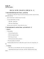 NỘI DUNG BÀI HỌC MÔN SỬ 6  - TUẦN 29