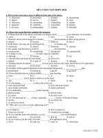 Đề thi thử Tiếng Anh THPT quốc gia 2020 - Đề số 2 | Đề thi đại học, Tiếng Anh - Ôn Luyện