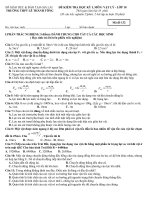 ĐỀ thi hk1 Vật lý lớp 10 có trắc nghiệm và đáp án