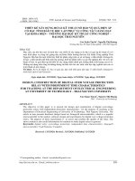 THIẾT KẾ XÂY DỰNG RƠ LE KỸ THUẬT SỐ BẢO VỆ QUÁ ĐIỆN ÁP  CÓ ĐẶC TÍNH BẢO VỆ ĐỘC LẬP PHỤC VỤ CÔNG TÁC GIẢNG DẠY  TẠI KHOA ĐIỆN – TRƯỜNG ĐẠI HỌC KỸ THUẬT CÔNG NGHIỆP –  ĐẠI HỌC THÁI NGUYÊN