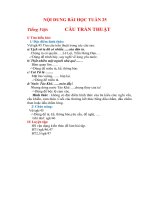 NỘI DUNG BÀI HỌC MÔN VĂN 8 - TUẦN 25