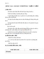 Giáo án Địa lý 5 bài 14 Giao thông vận tải | Địa lý, Lớp 5 - Ôn Luyện