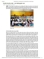 Chuẩn hóa thư viện - con đường gian nan