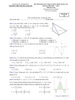 Đề thi KSCL Toán THPTQG 2019 lần 3 trường chuyên Lam Sơn – Thanh Hóa