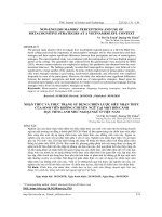 NHẬN THỨC VÀ THỰC TRẠNG SỬ DỤNG CHIẾN LƯỢC SIÊU NHẬN THỨC CỦA SINH VIÊN KHÔNG CHUYÊN NGỮ TẠI MỘT BỐI CẢNH DẠY TIẾNG ANH NHƯ NGOẠI NGỮ Ở VIỆT NAM