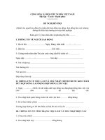 Đơn đề nghị hỗ trợ dành cho người lao động bị chấm dứt hợp đồng lao động, hợp đồng làm việc