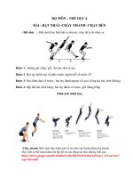 NỘI DUNG BÀI HỌC MÔN THỂ DỤC 6 - TUẦN 22, 23, 24