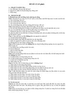 Kiểm tra vật  lý 8 Trắc nghiệm và tự luận 13 (2)