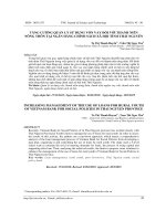 TĂNG CƯỜNG QUẢN LÝ SỬ DỤNG VỐN VAY ĐỐI VỚI THANH NIÊN  NÔNG THÔN TẠI NGÂN HÀNG CHÍNH SÁCH XÃ HỘI TỈNH THÁI NGUYÊN