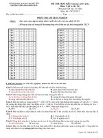 Kiểm tra vật  lý 11DE KIEM TRA HK I VAT LY 11 SỐ 2