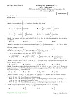 Đề thi thử môn Toán có đáp án trường THPT Le Xoay - Vinh Phuc lan 2 - 2019 - [blogtoanhoc.com]