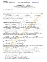 Kiểm tra vật  lý 10 DE THI HOC KI - SO 5.doc