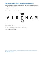 Đáp án bài 3 trang 11 sách giáo khoa hình học lớp 11