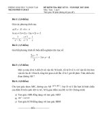 Đề thi toán lớp 8 học kỳ 2 năm học 2017-2018 | Toán học, Lớp 8 - Ôn Luyện