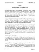 Bài đọc 8-1. Thiết kế nghiên cứu: Các phương pháp phân tích định tính, định lượng và hỗn hợp - 2nd ed.. Chương 1: Khung thiết kế nghiên cứu