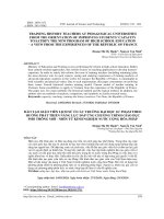 ĐÀO TẠO GIÁO VIÊN LỊCH SỬ Ở CÁC TRƯỜNG ĐẠI HỌC SƯ PHẠM THEO HƯỚNG PHÁT TRIỂN NĂNG LỰC ĐÁP ỨNG CHƯƠNG TRÌNH GIÁO DỤC PHỔ THÔNG MỚI - NHÌN TỪ KINH NGHIỆM NƯỚC CỘNG HÒA PHÁP