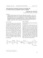 TỔNG HỢP, HOẠT TÍNH ĐỘC TẾ BÀO UNG THƯ BIỂU MÔ CỦA MỘT SỐ XETON ,- KHÔNG NO ĐI TỪ p-CRESOL