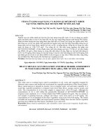 TÍCH LŨY KIM LOẠI NẶNG TRONG CÂY RAU VÀ ĐÁNH GIÁ RỦI RO SỨC KHỎE TẠI VÙNG TRỒNG RAU HUYỆN PHÚ XUYÊN, HÀ NỘI
