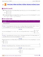 Phương trình đường thẳng trong không gian - ôn tập THPT Quốc gia 2020 Môn Toán - Sách Toán - Học toán