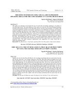 HIỆU QUẢ CỦA VIỆC SỬ DỤNG GIÁO CỤ TRỰC QUAN ĐỂ PHÁT TRIỂN  KỸ NĂNG NÓI CHO HỌC SINH LỚP 12 Ở THPT CẨM PHẢ