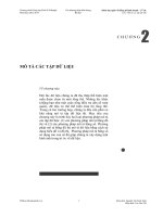 Bài đọc 1 & 2. Khóa học ngắn về thống kê kinh doanh – 2nd ed., Chương 2: Mô tả các tập dữ liệu