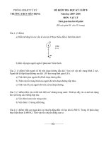 ĐỀ KIỂM TRA HỌC KÝ I LỚP 8 Năm học 2009- 2010 MÔN: VẬT LÝ Tiên Động