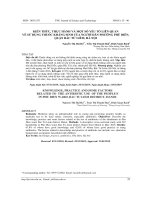 KIẾN THỨC, THỰC HÀNH VÀ MỘT SỐ YẾU TỐ LIÊN QUAN  VỀ SỬ DỤNG THUỐC KHÁNG SINH CỦA NGƯỜI DÂN PHƯỜNG PHÚ DIỄN, QUẬN BẮC TỪ LIÊM, HÀ NỘI