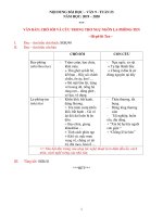 NỘI DUNG GHI BÀI MÔN NGỮ VĂN 9 - TUẦN 23