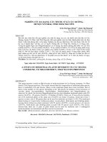 NGHIÊN CỨU ĐA DẠNG CÂY THUỐC Ở XÃ CÚC ĐƯỜNG, HUYỆN VÕ NHAI, TỈNH THÁI NGUYÊN