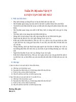 NỘI DUNG BÀI HỌC MÔN VẬT LÝ 9 - TUẦN 29