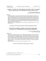 NGHIÊN CỨU CÔNG TÁC QUẢN TRỊ ĐÀO TẠO NHÂN VIÊN TÁC NGHIỆP TẠI CÁC KHÁCH SẠN 3 SAO TRÊN ĐỊA BÀN TỈNH  THÁI NGUYÊN