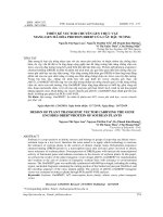 THIẾT KẾ VECTOR CHUYỂN GEN THỰC VẬT MANG GEN MÃ HÓA PROTEIN DREB7 CỦA CÂY ĐẬU TƯƠNG