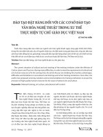 Đào tạo đặt hàng đối với các cơ sở đào tạo văn hóa nghệ thuật trong xu thế thực hiện tự chủ giáo dục Việt Nam