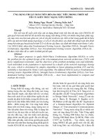 Ứng dụng thuật toán tiến hóa đa mục tiêu trong thiết kế tối ưu kiến trúc mạng viễn thông