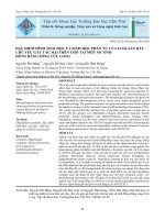 Đặc điểm hình thái học và sinh học phân tử của loài sán dây chủ yếu gây tác hại trên chó tại một số tỉnh Đồng bằng sông Cửu Long