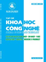 NGHIÊN CỨU HIỆU QUẢ BẢO QUẢN CỦA COMPOZIT CỦA CHITOSAN KHỐI LƯƠNG PHÂN TỬ THẤP VỚI AXIT OLEIC ỨNG DỤNG TRONG BẢO QUẢN ĐÀO PHÁP