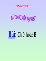 bài Tập viết - Chữ hoa B | Ngữ văn, Lớp 2 - Ôn Luyện