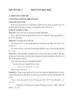 Chuyên đề lý thuyết và bài tập chương 4   phản ứng hóa học   2017 2018 